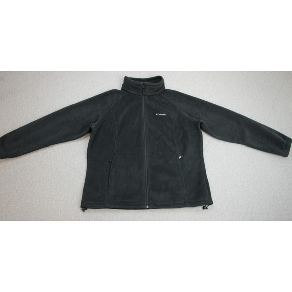 Columbia Jacket Womens 1X Black Fleece Long Sleeve Mock Neck - Picture 1 of 7